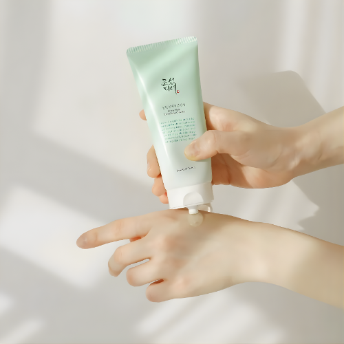 Beauty of Joseon Green Plum Cleanser textura y envase limpiador facial coreano