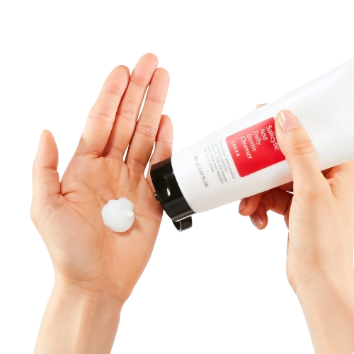 COSRX Salicylic Acid Daily Gentle Cleanser textura y envase limpiador facial coreano