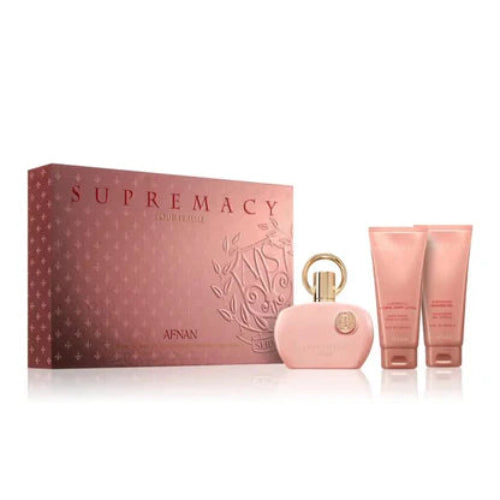 Afnan - Gift Set 3 piezas Supremacy Pour Femme Pink - Perfume Femenino Afnan