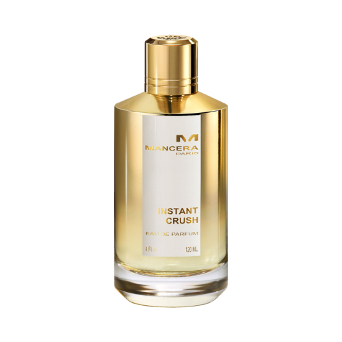 MANCERA PARIS INSTANT CRUSH EAU DE PARFUM 120 ML - Fragancia de lujo unisex con botella dorada y elegante. Perfume amaderado, floral y ámbar para hombre y mujer.
