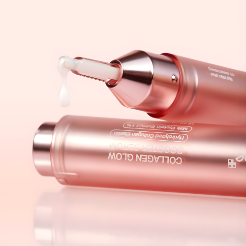 Medicube Collagen Glow Booster Serum textura y envase sérum coreano con colágeno