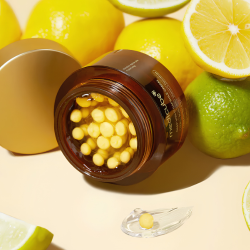 Medicube Deep Vita C Capsule Cream textura y envase crema facial coreana con vitamina C