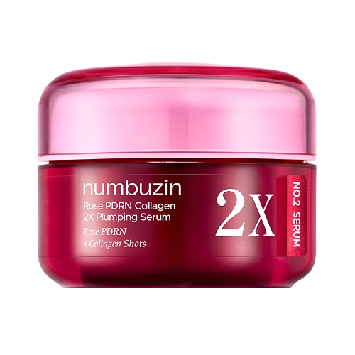 Numbuzin No.2 Rose PDRN Collagen 2X Plumping Serum 30ml sérum facial coreano reafirmante con PDRN y colágeno