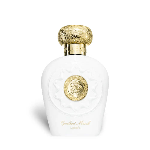 Opulent Musk Lattafa 100ml - Perfume Árabe Unisex de Almizcle Blanco, Azafrán y Resinas Preciosas Lattafa