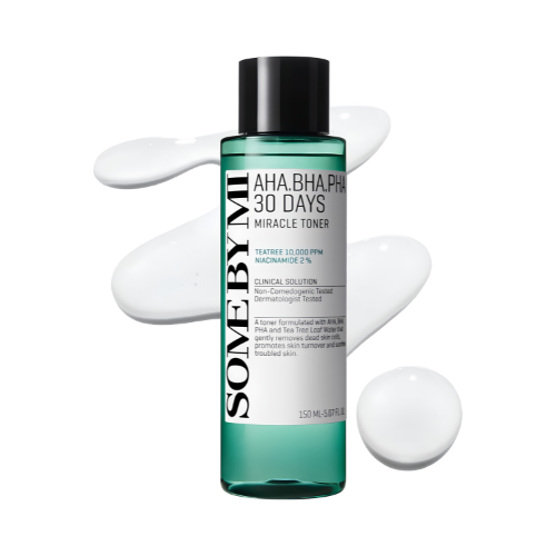 SOME BY MI AHA BHA PHA 30 Days Miracle Toner 150ml tónico exfoliante coreano para acné y poros