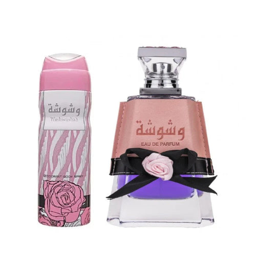 Lattafa - Washwashah 100ml + Deo 50ml - Eau de Parfum - Perfume Femenino Lattafa