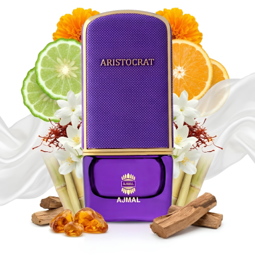 Detalle del frasco Aristocrat For Her acabado premium perfume mujer refinado y elegante