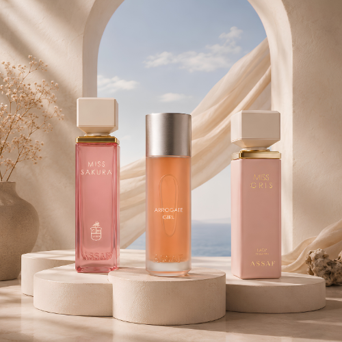 Perfumes ASSAF Miss Sakura Arrogate Girl y Miss Gris