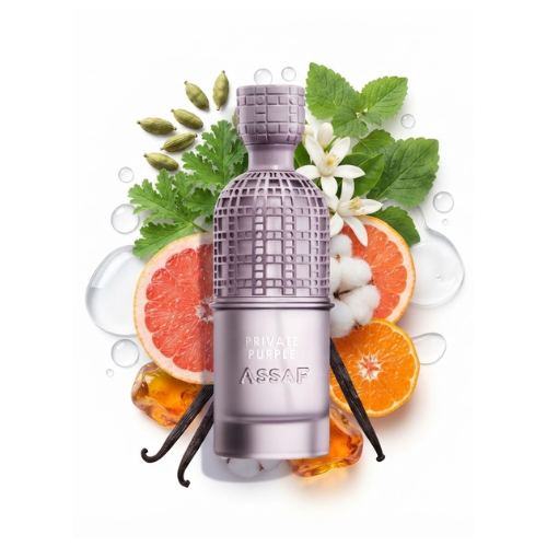 Botella del perfume Assaf Private Purple 200 ml