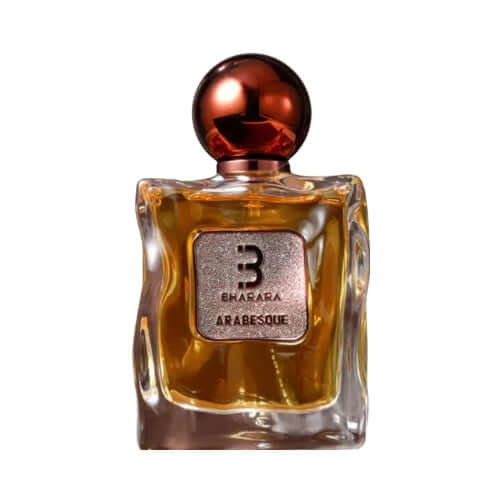 Perfume Bharara Arabesque de Bharara perfume arabe eau de parfum 100 ml con café coñac jarabe de arce ámbar vainilla bourbon caramelo y haba tonka