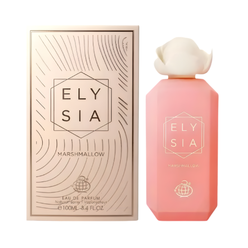 Elysia Marshmallow Fragrance World presentación elegante perfume femenino gourmand suave