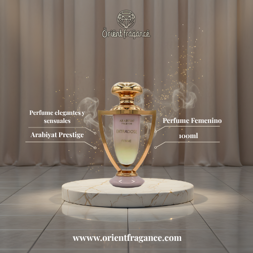 Arabiyat Prestige Extradose Femme presentación perfume femenino premium sofisticado
