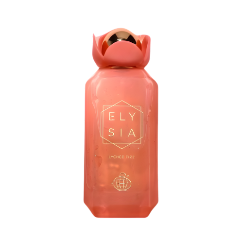 Fragrance World Elysia Lychee Fizz perfume femenino 100 ml frasco elegante diseño moderno y fresco