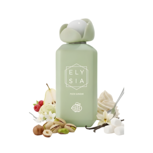 Fragrance World Elysia Pista Sundae perfume unisex 100 ml frasco elegante diseño dulce con estilo gourmand