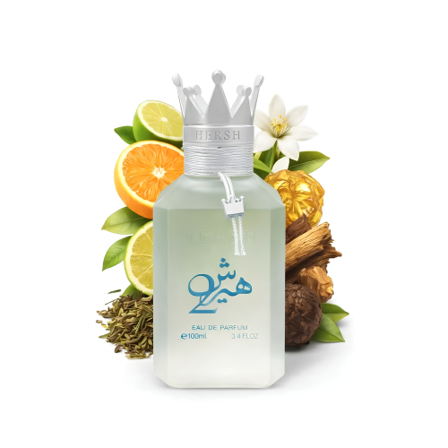 Detalle del frasco Hersh 2 de Alezz Oud perfume unisex premium
