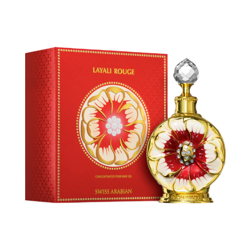 Swiss Arabian - Layali Rouge 15ml - Aceite perfumado concentrado - Perfume Unisex Swiss Arabian