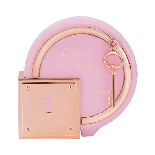 Maison Asrar Love Key perfume unisex 100 ml frasco elegante diseño moderno y romántico