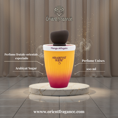 Arabiyat Sugar Mango Affogato perfume arabe dulce.
