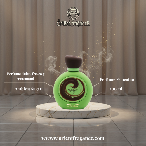 Arabiyat Sugar Matcha Latte perfume arabe dulce.