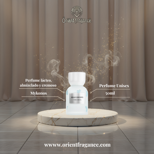 Mykonos Milk Drops Extrait de Parfum 50 ml con su caja