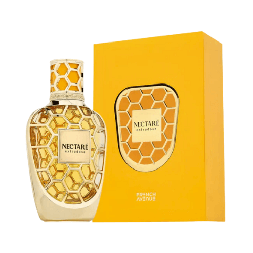 Nectaré Extradose de French Avenue perfume arabe 90 ml ideal para otoño e invierno y noche con vainilla tabaco miel y flores blancas