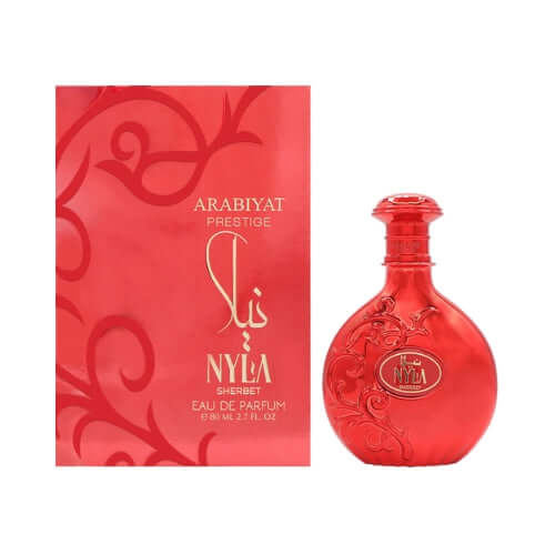 Nyla Sherbet perfume arabe de Arabiyat Prestige eau de parfum 100 ml ideal para primavera y verano con aroma frutal suave y almizclado