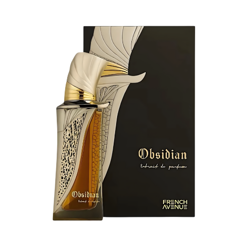 Obsidian French Avenue presentación elegante extrait de parfum unisex sofisticado