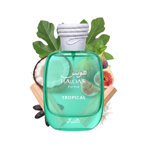 Botella del perfume Rasasi Hawas Tropical 100 ml