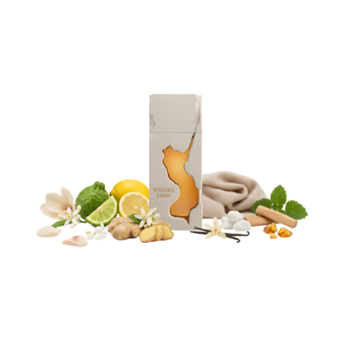 Ravine Ginger acabado sofisticado perfume unisex con carácter fresco y cálido