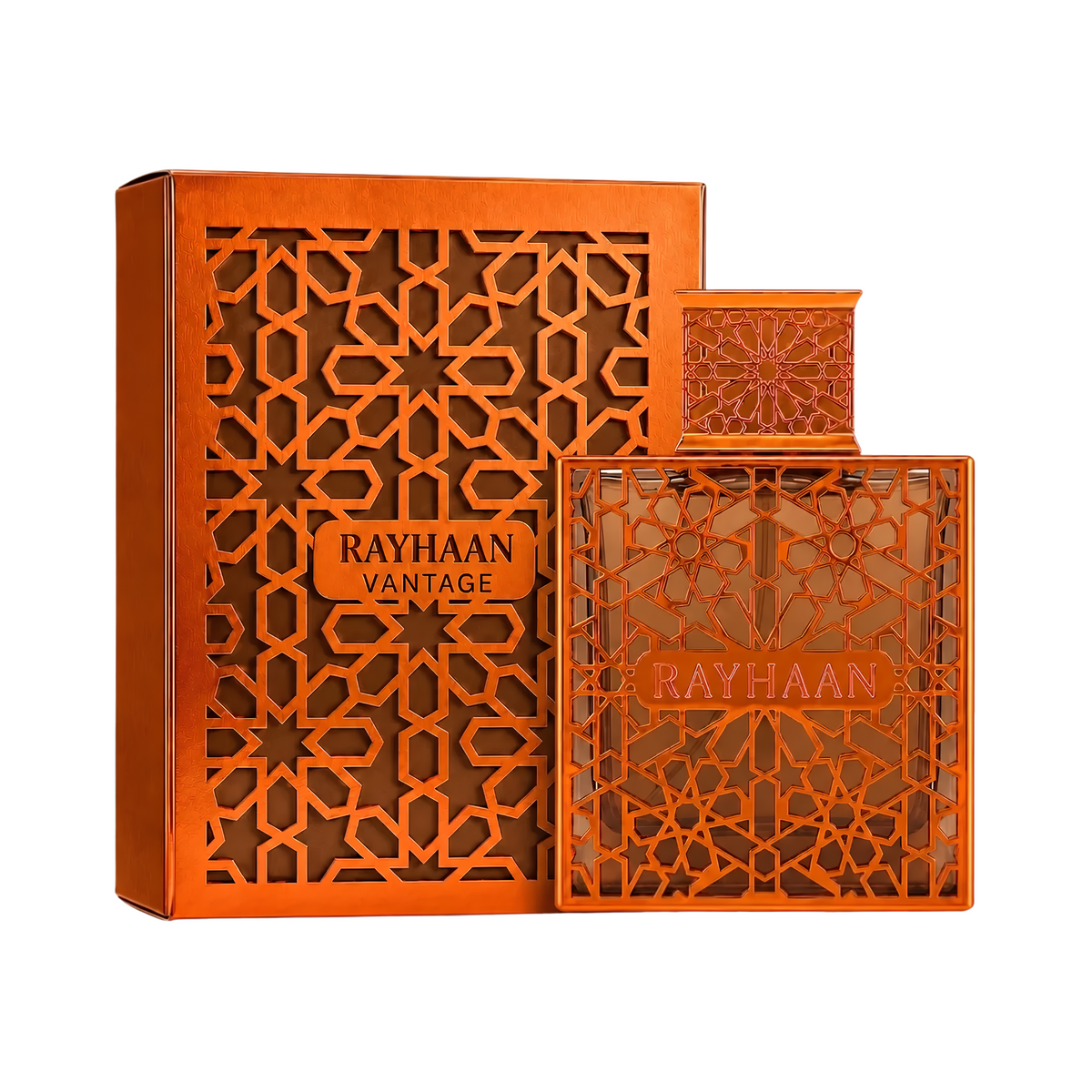 Rayhaan Vantage Eau de Parfum con su caja