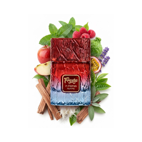 Botella del perfume Riiffs Freeze In Flames 100 ml