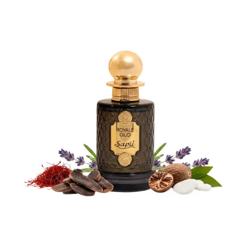 Perfume Sapil Royal Oud 100 ml con aroma oud profundo, ideal para hombres elegantes y seguros