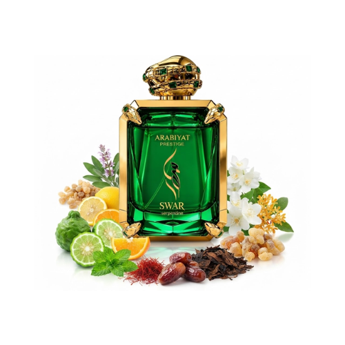Detalle del frasco Swar Serpentine de Arabiyat Prestige perfume unisex premium
