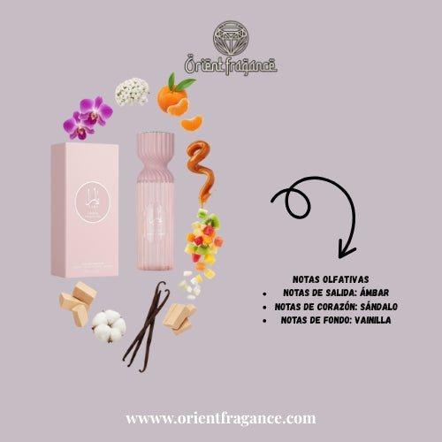 Yara Perfume Mist de Lattafa, bruma corporal dulce y femenina con notas frutales y florales. Suave, ligera y encantadora