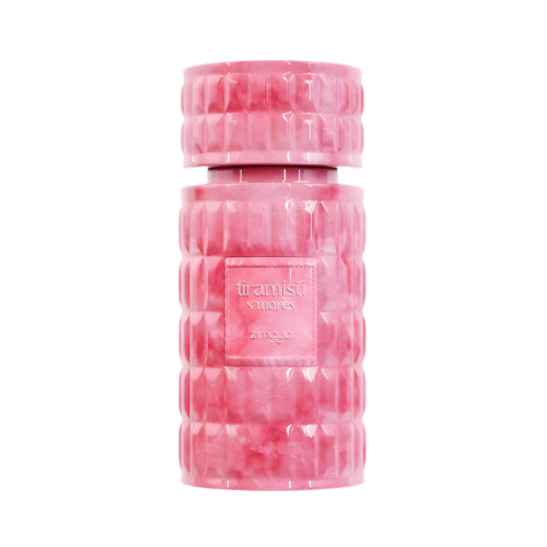 Zimaya Tiramisu S’mores perfume femenino 100 ml frasco rosa diseño dulce y elegante gourmand