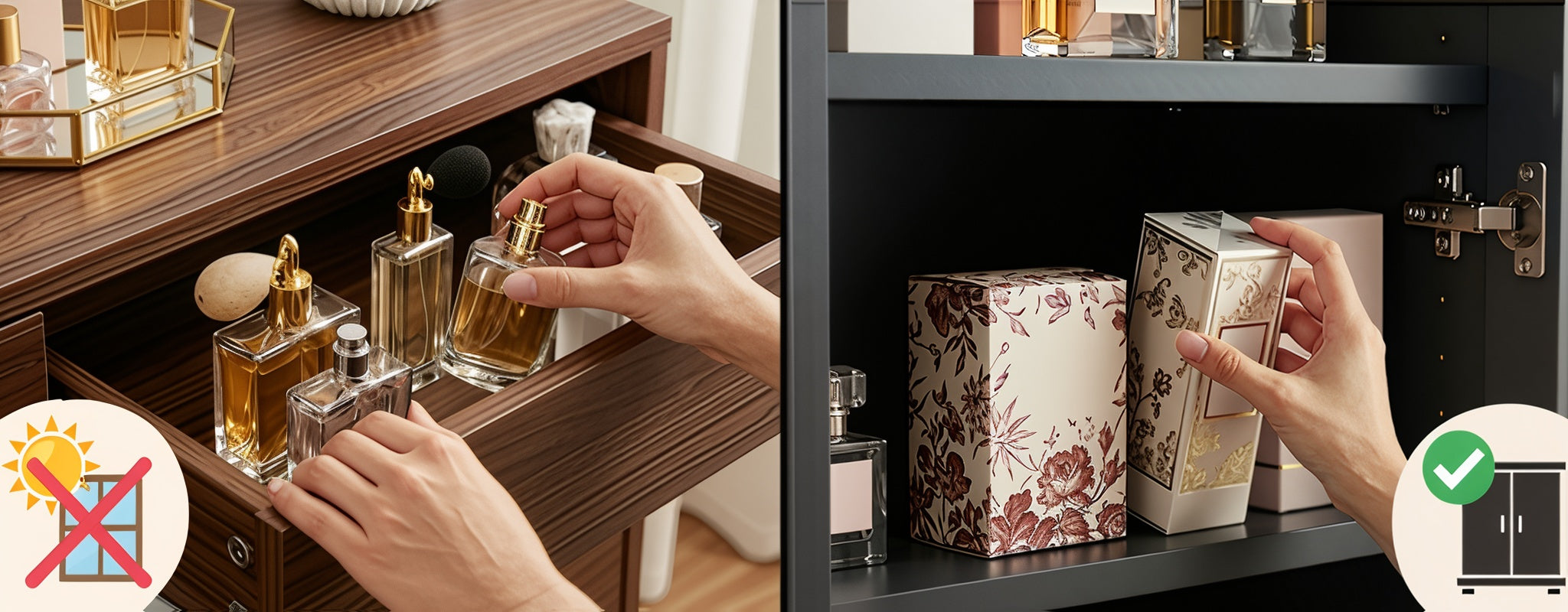 Cómo almacenar perfumes arabes abiertos y cerrados
