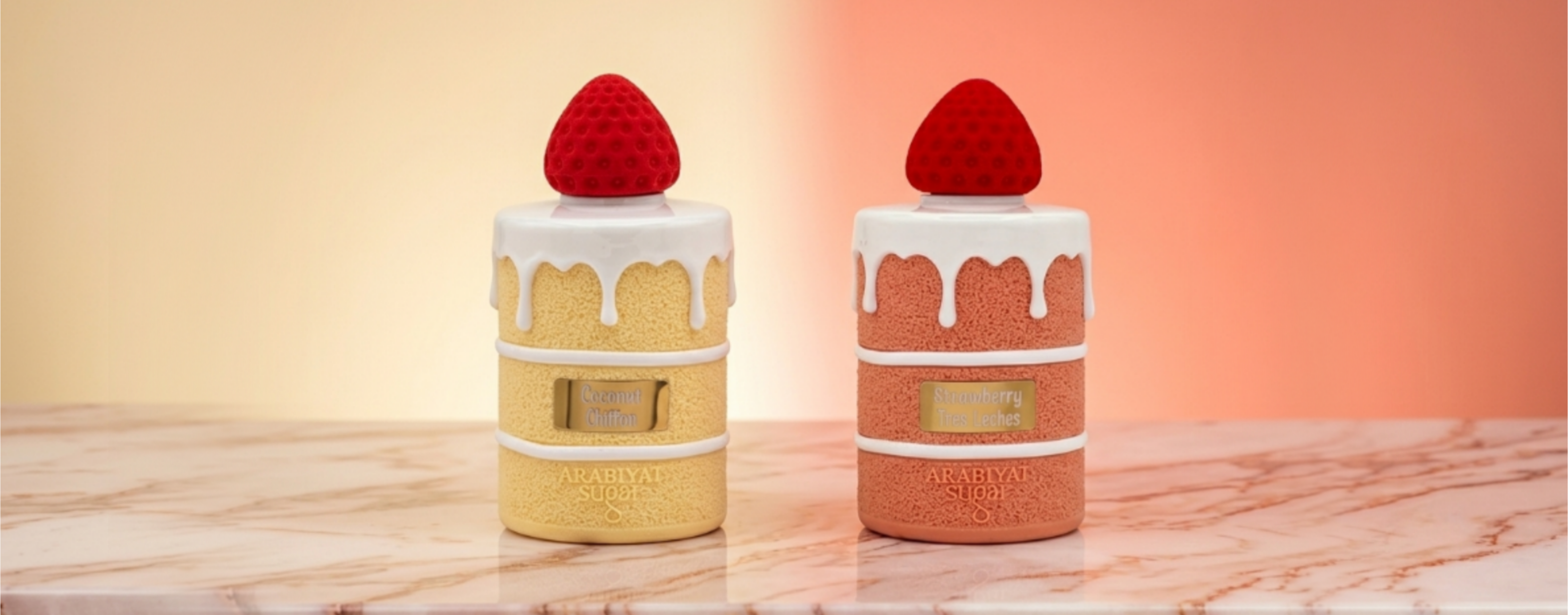 Coconut Chiffon & Strawberry Tres Leches: Pastelería Árabe Gourmand