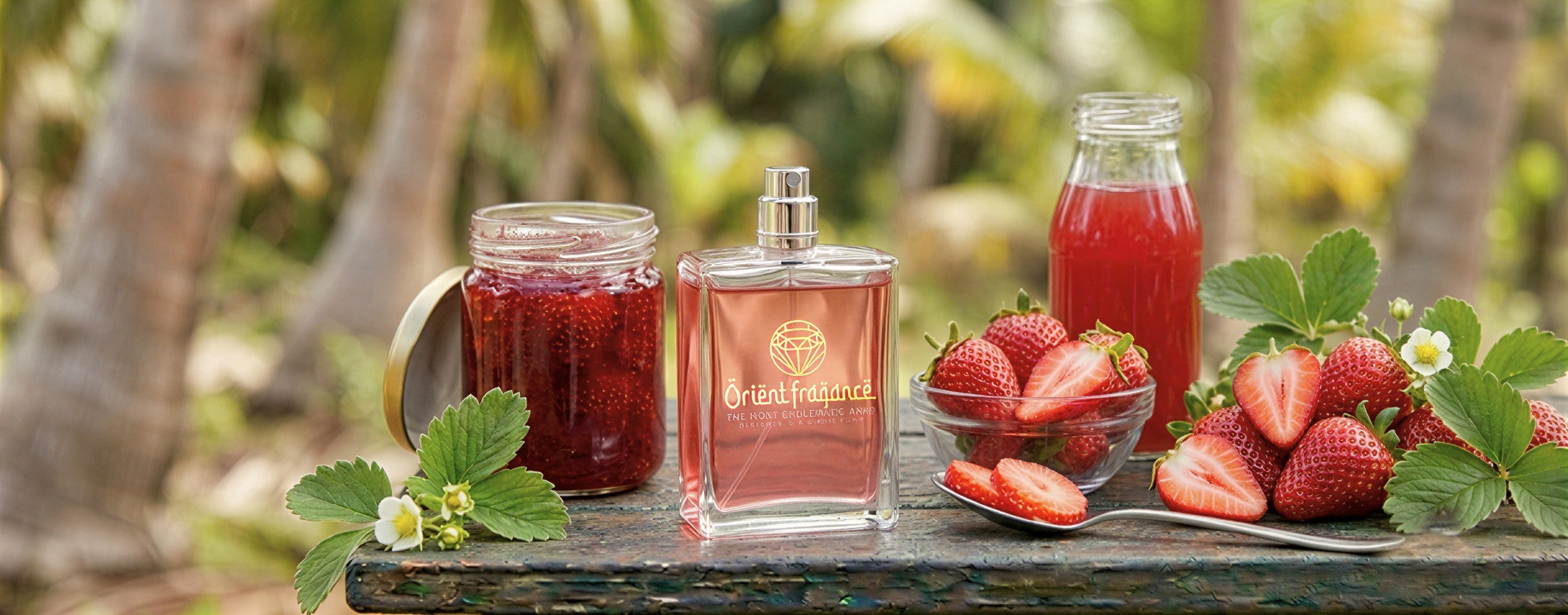 Perfumes árabes con fresa