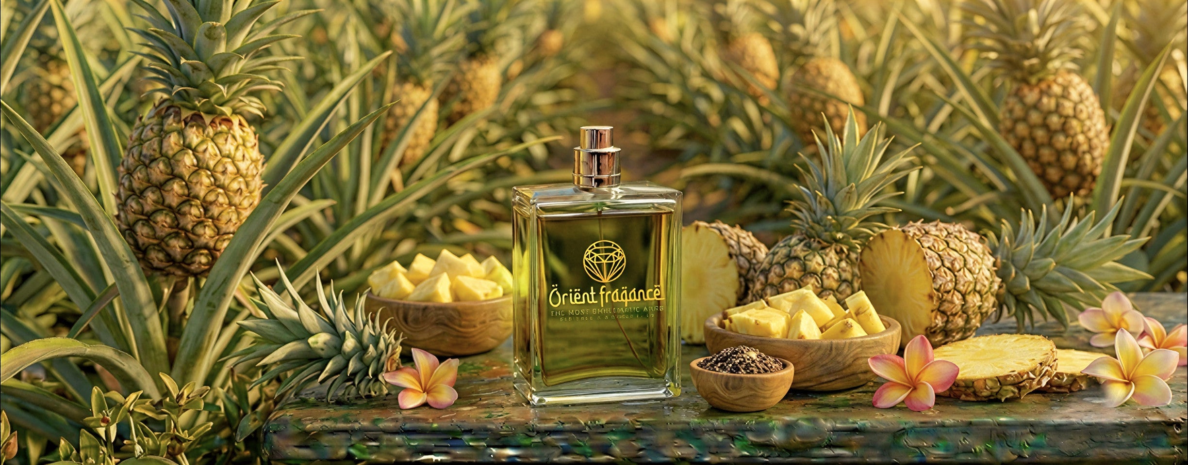 Perfumes árabes con piña