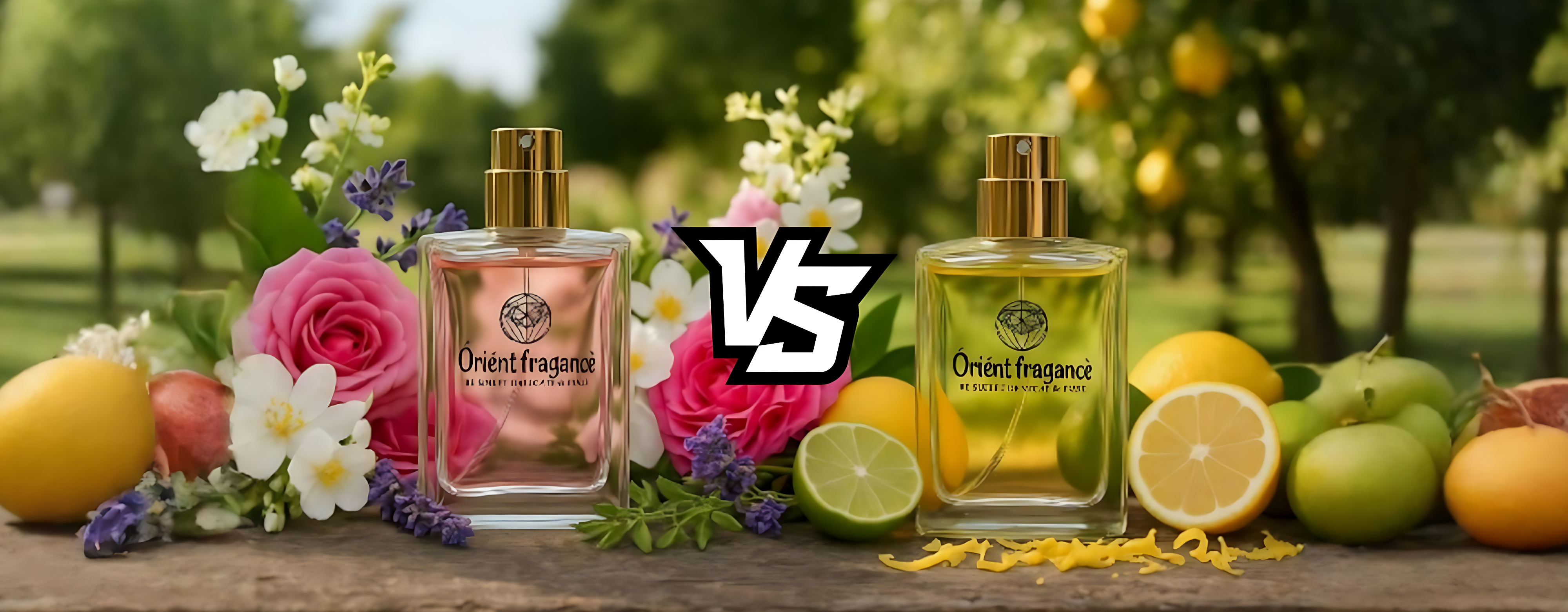 perfumes árabes florales y citricos layering