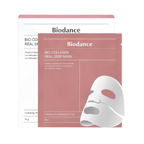 Biodance Bio Collagen Real Deep Mask 4 sheets mascarilla coreana glow con colágeno