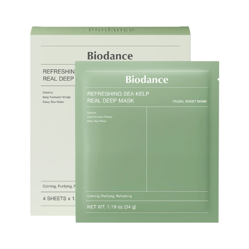 Biodance Refreshing Sea Kelp Real Deep Mask 34g mascarilla hidrogel coreana calmante y equilibrante