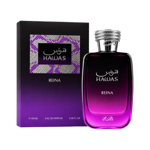 Hawas Reina perfume oriental vainilla con flores blancas y notas gourmand