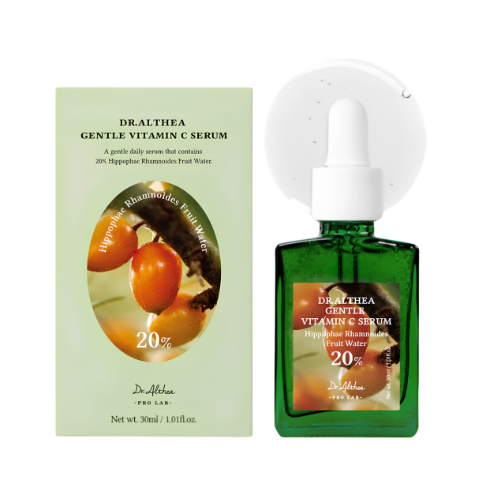 Dr. Althea Gentle Vitamin C Serum envase de sérum coreano con vitamina C para una piel luminosa y uniforme