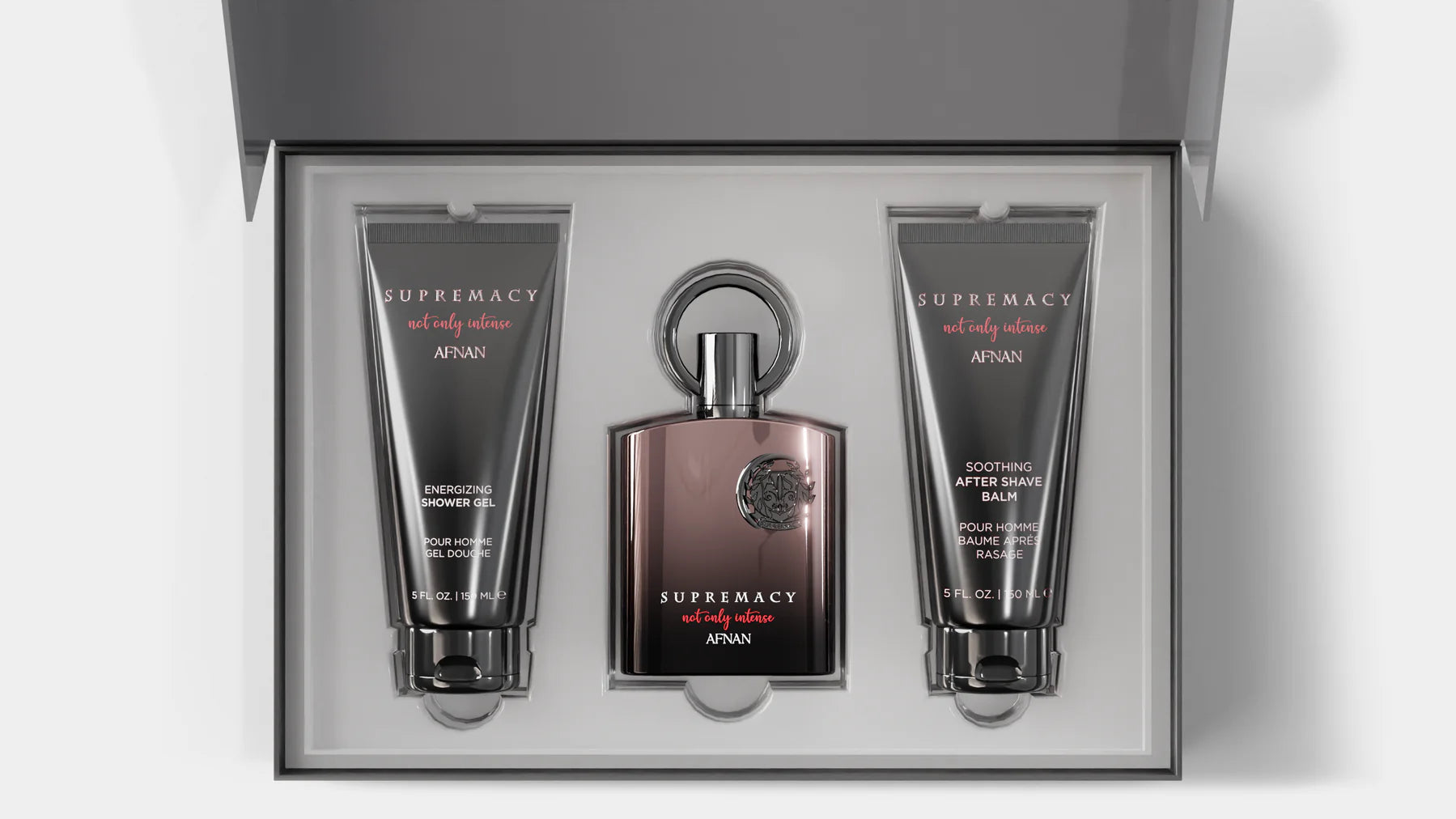 Afnan - Gift Set 3 peces Supremacy not only intense - Eau de Parfum - Perfum Masculí
