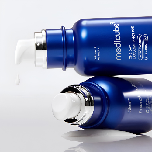 Medicube One Day Exosome Shot 2000 textura y envase sérum coreano para poros