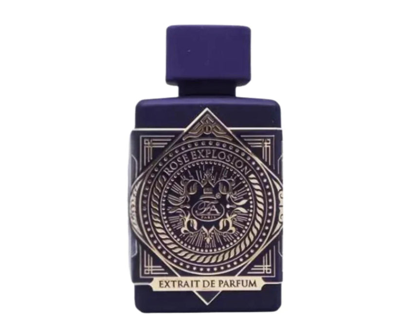 Perfume Rose Explosion 80 ml  Fragrance World - Fragancia intensa, poderosa y sofisticada, ideal para quienes buscan lujo y exclusividad.