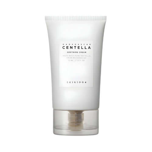 SKIN1004 Madagascar Centella Soothing Cream textura y envase crema coreana calmante