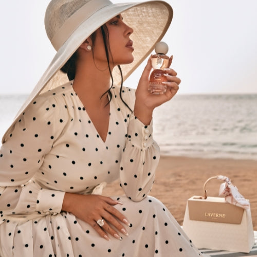 Laverne Sense Forever Collection perfume arabe cofre elegante para mujer con accesorios y formato de viaje 10 ml.