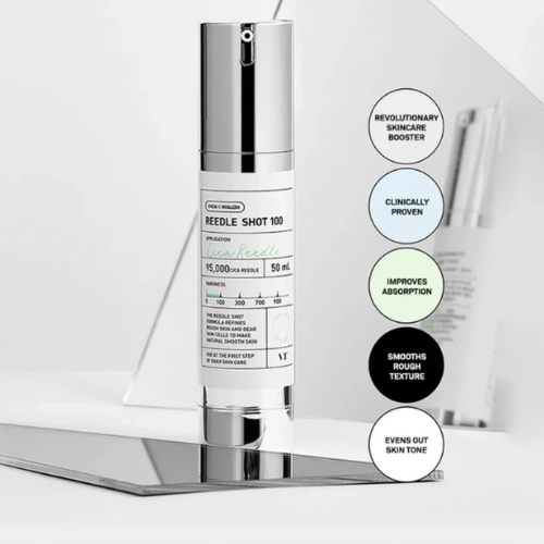 VT Reedle Shot 100 textura y envase booster facial coreano con microespículas
